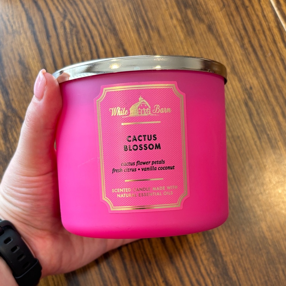 White Barn Vibrant Pink Cactus Blossom Candle